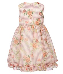 Laura Ashley Multi Floral Stripe Fit & Flare Dress 